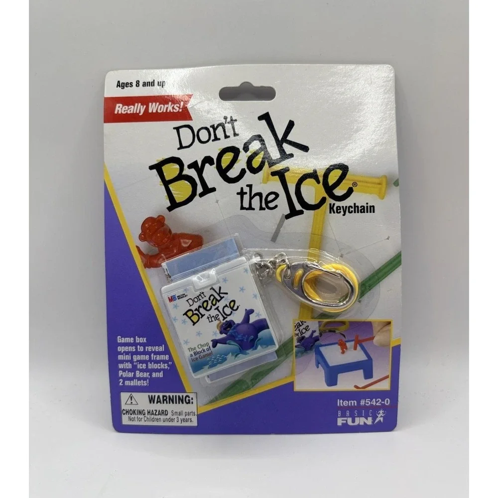 Don't Break the Ice Keychain Mini Game 2000 Basic Fun‎ Milton Bradley